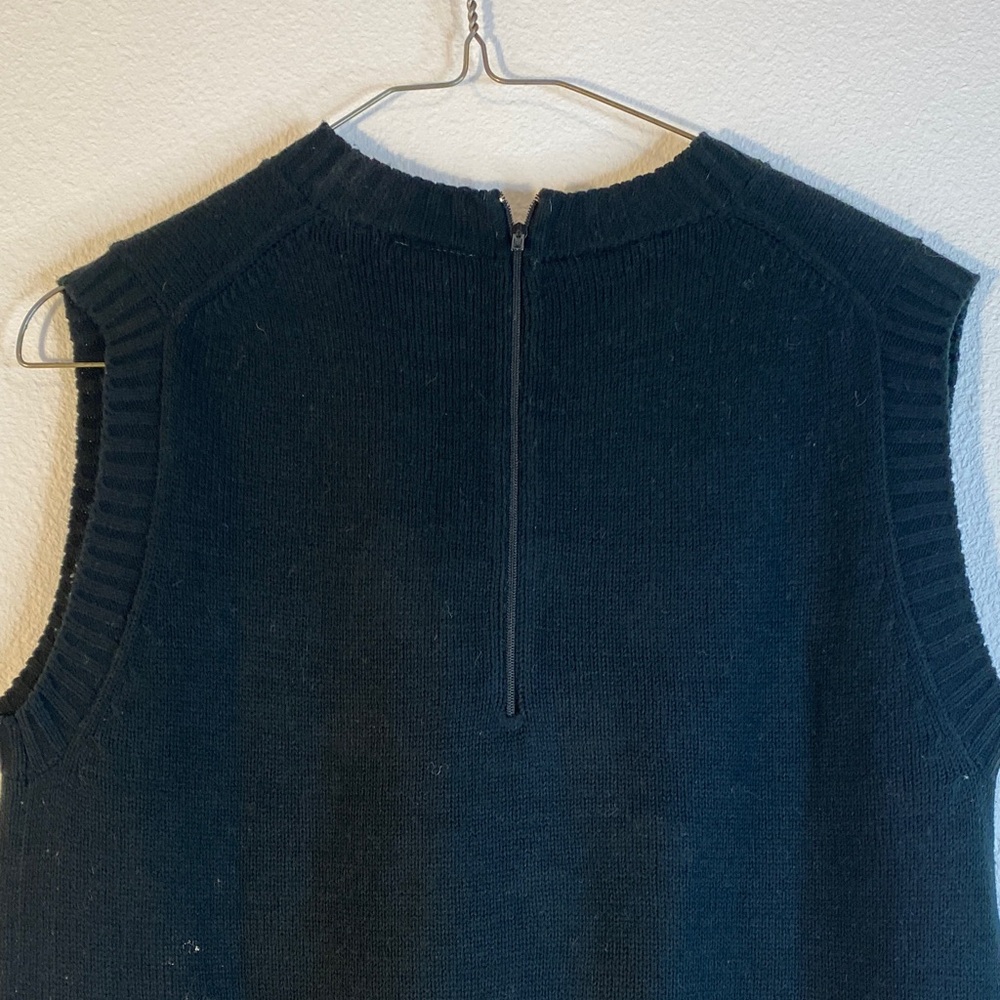 60s Catalina Black and Gold Sleeveless Sweater - Picture 6 of 6